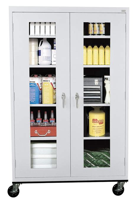 sandusky mobile steel utility cabinet|sandusky clear view storage cabinet.